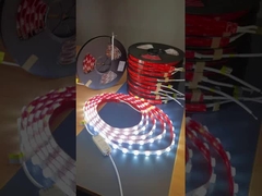 방수 24V 야외 LED 렌즈 스트립 라이트 SMD2835 투명 LED 스트립